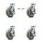 Service Caster 8 Inch Thermoplastic Rubber Caster Set with Roller Bearing 4 Brake 2 Swivel Lock SCC-30CS820-TPRRF-TLB-BSL-2-TLB-2 - alternate 1